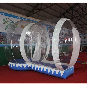 Airtight constant air continue inflatable snow globes