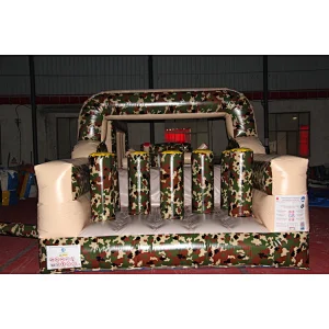 Mini designing inflatable mini camouflage obstacle course,obstacle run rides,small inflatable jumping obstacles for rental