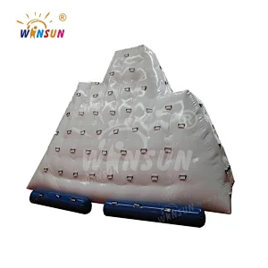 Customized cheap inflatable floating iceberg, inflatable iceberg water toy