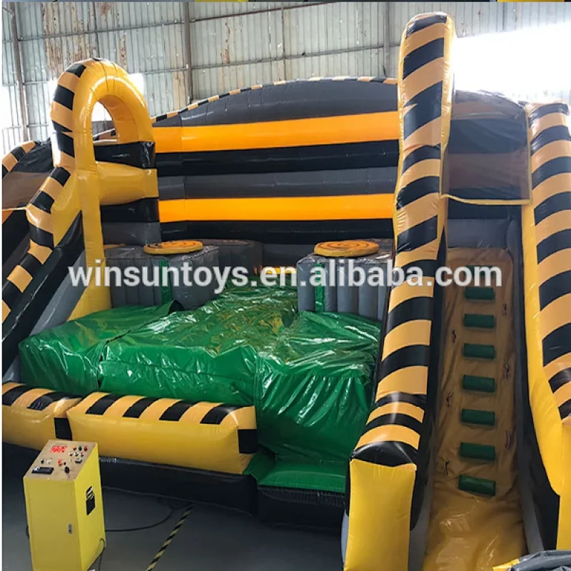 2018 HOT giant inflatable sports game, inflatable toxic twister game Inflatable Toxic Twister Interactive for Rental and sale