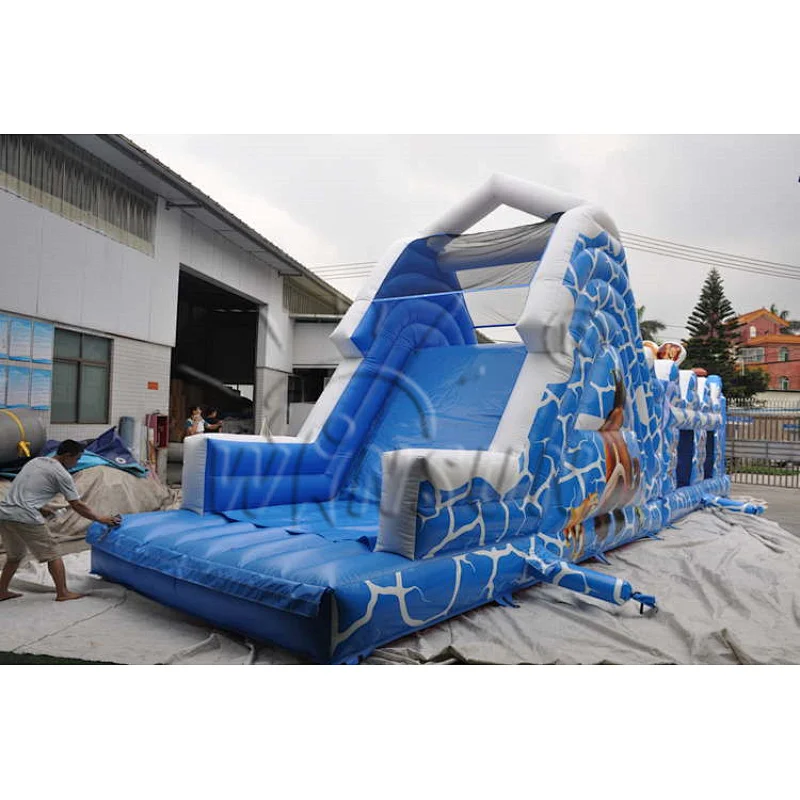 Challenge commercial outdoor kids inflatable obstacle course