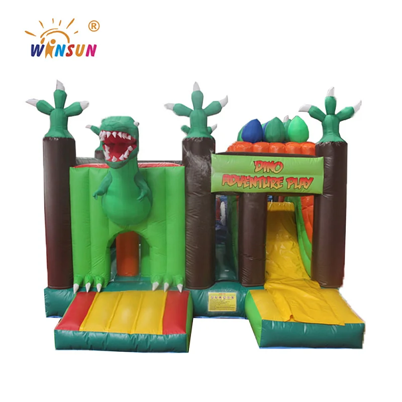 2018 multi-play dino bouncy castle backyard amusement jump house,dino park inflatable bouncer combo