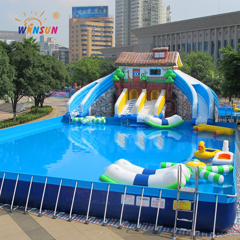 Factory Price Metal Frame Swimming Pool For Water Park