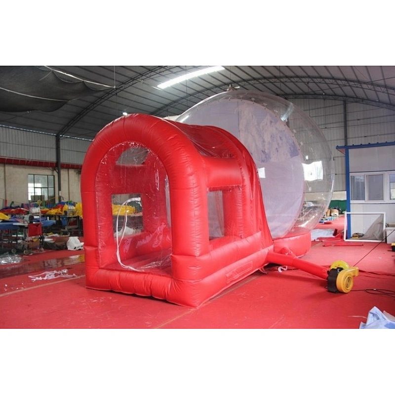 Christmas air blown inflatable snow globe, outdoor Christmas snow globes sale