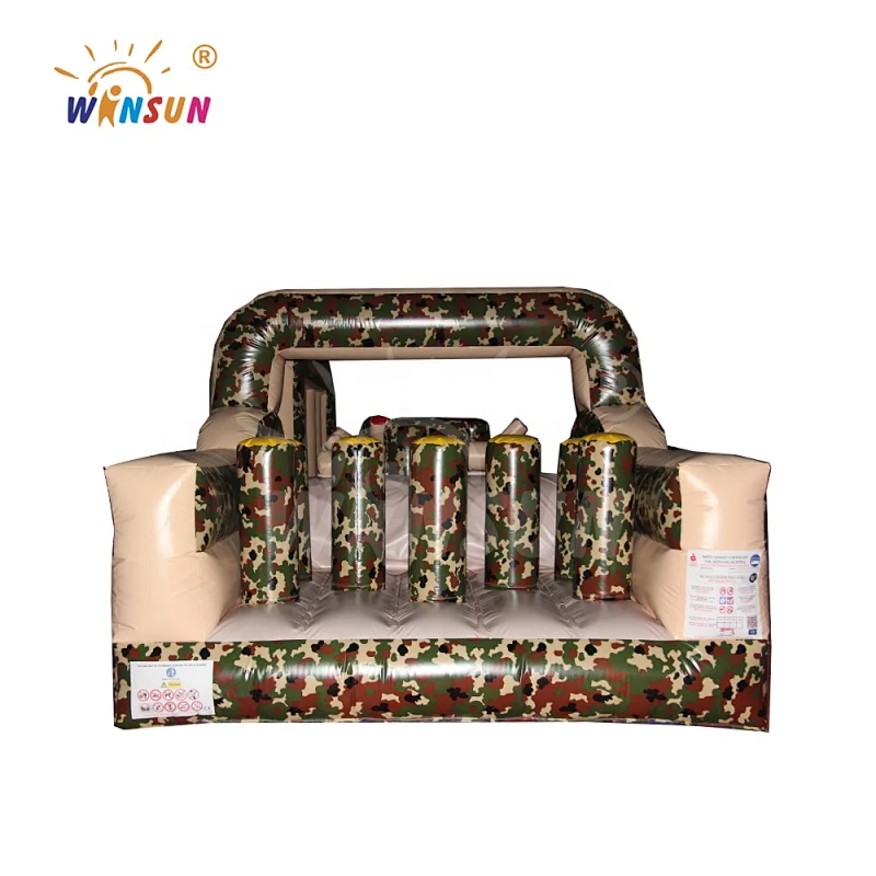 Mini designing inflatable mini camouflage obstacle course,obstacle run rides,small inflatable jumping obstacles for rental