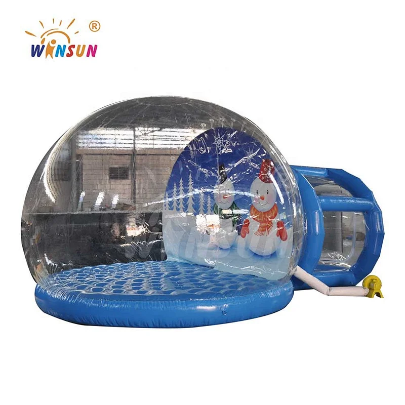 High quality christmas inflatable snow globe, outdoor snow globe inflatable decorations