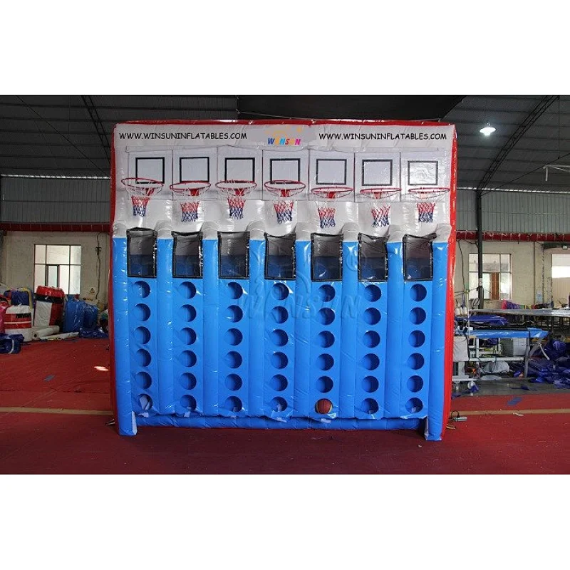 popular inflatable basketball connect 4 game, inflatable basketball game connect four for sale,inflatable interactive adult game