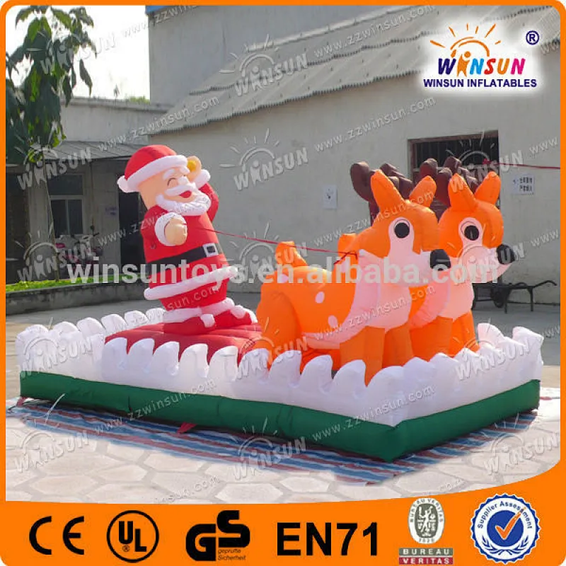 New Design Santa Claus Xmas Father santa father with deer christmas cartoons