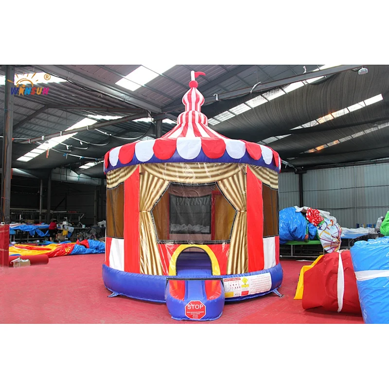Circus commercial home backyard bounces, carousel clown moonwalks, Merry go round umping castle  house for rental or sale