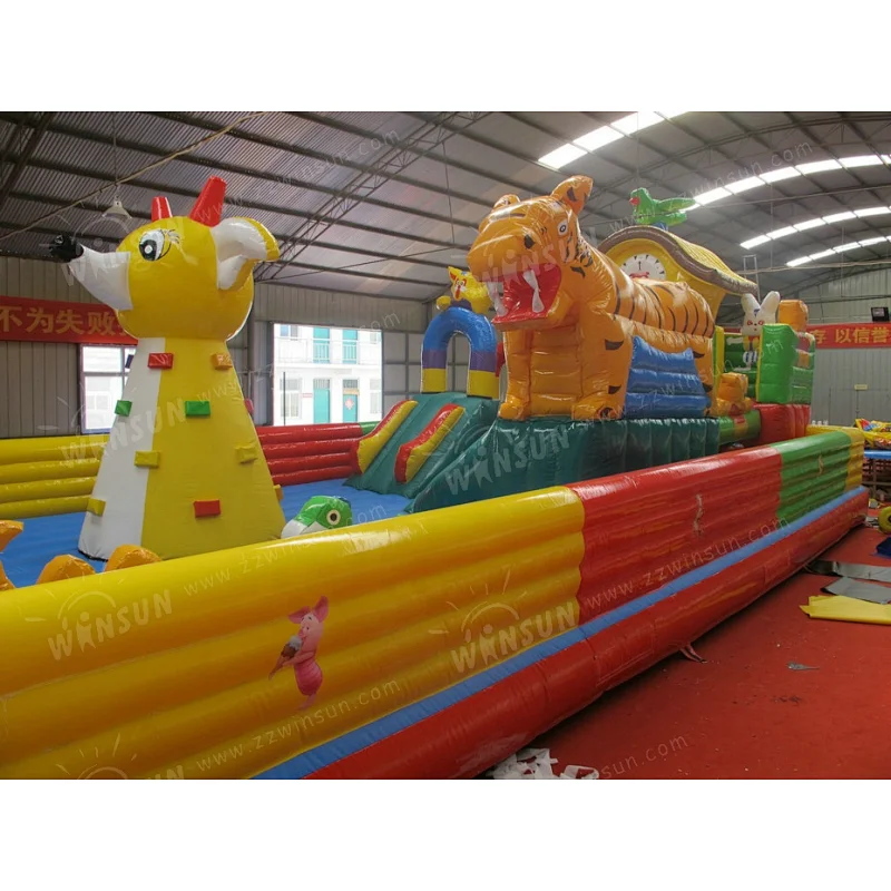 CE PVC inflatable amusement park giant inflatable fun city