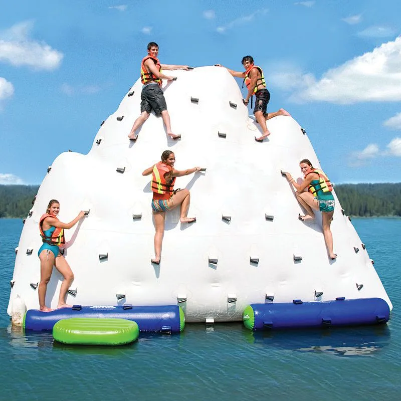 Inflatable water rock climbing wall, water toys inflatable water iceberg,  inflatable floating climbing wall