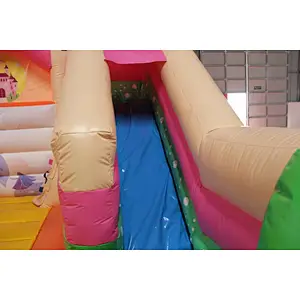 Cute inflatable  pink princess jumping house for sale, backyard open jumping moonwalks for sale