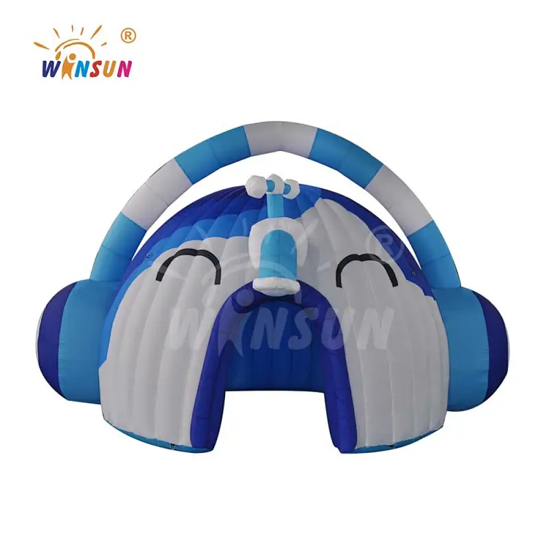 Awesome inflatable head sets shapes, advertising inflatable ear piece air shapes for rental market
