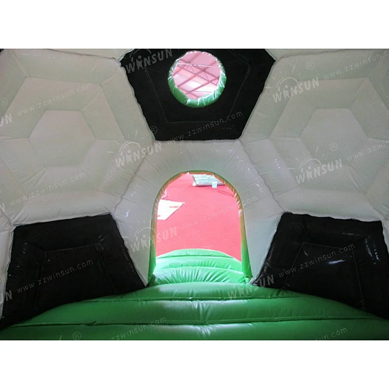 Commercial cheap bounce houses football inflatable jumping castle