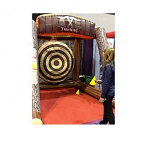 2019 new design carnival inflatable axe throw dart game for sale, Axe Throwing Double Lane Inflatable Sport Game Axes Toys