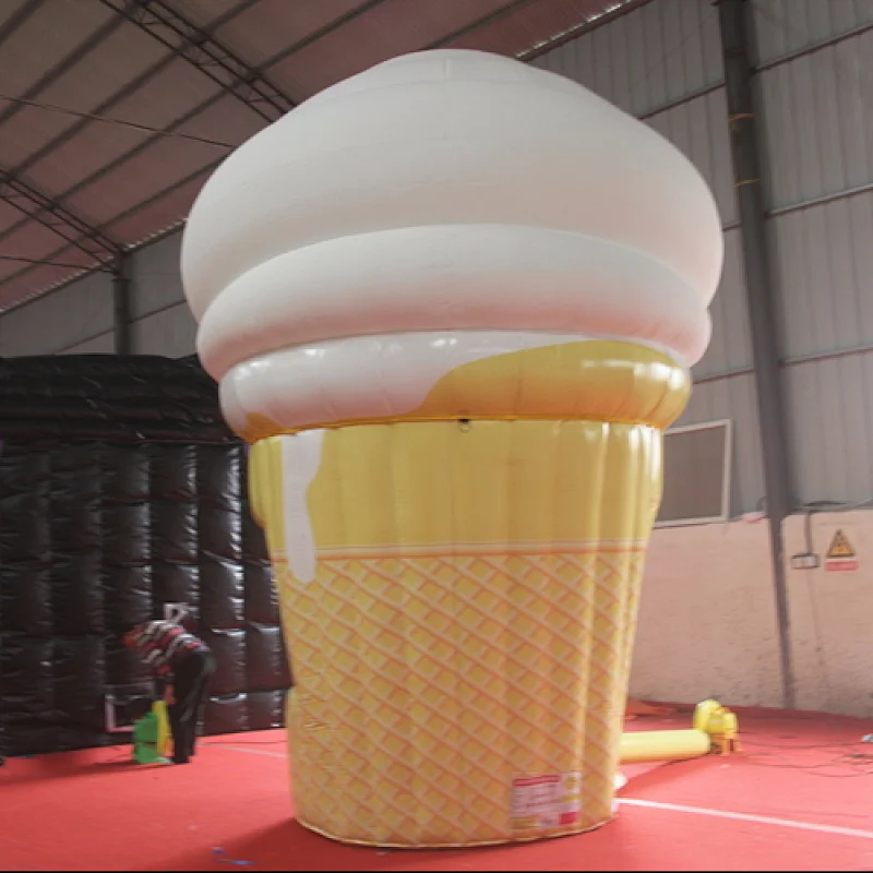 inflatable ice cream stand for sale, portable inflatable advertising kiosk for ice cream,PVC Inflatable Ice Cream Cone Balloon