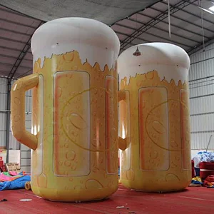Customized Giant inflatable beer mug/inflatable beer bottle/inflatable beer glass for Oktoberfest advertising