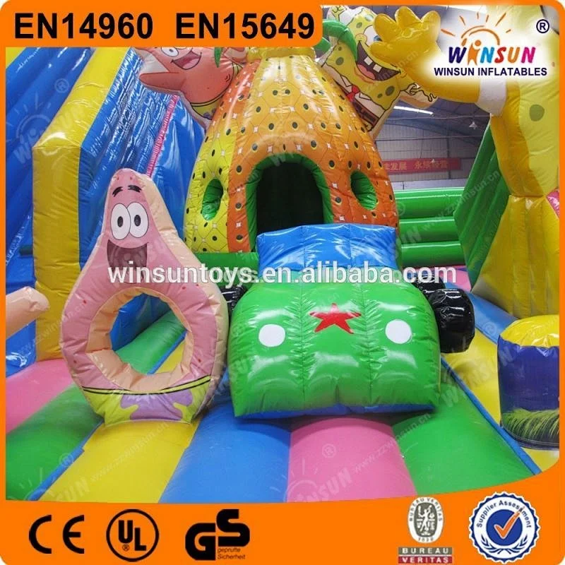 Hot newest design custom popular used largest inflatable fun city for adults