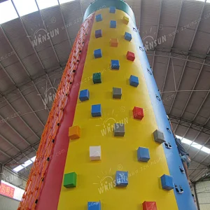 CE Hot Sale Durable Kids Inflatable Rock Climbing Wall