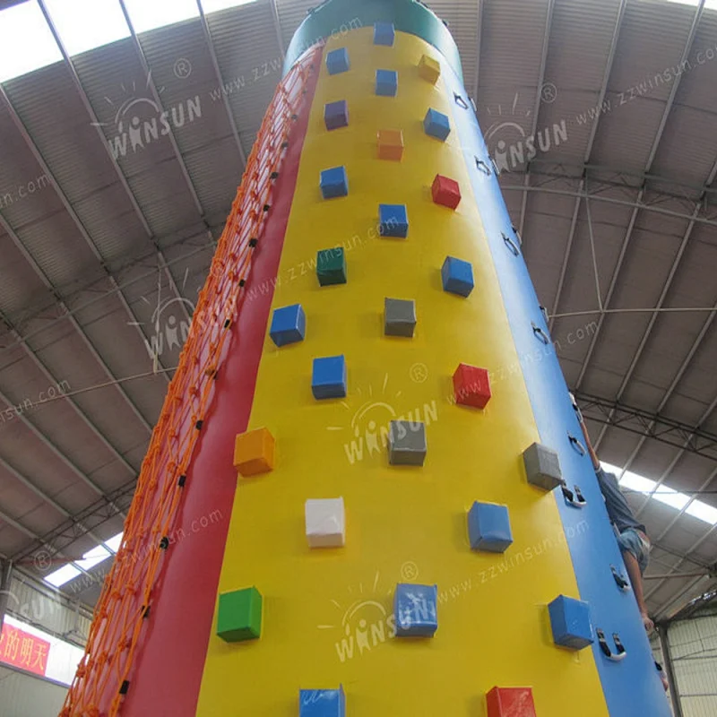 CE Hot Sale Durable Kids Inflatable Rock Climbing Wall