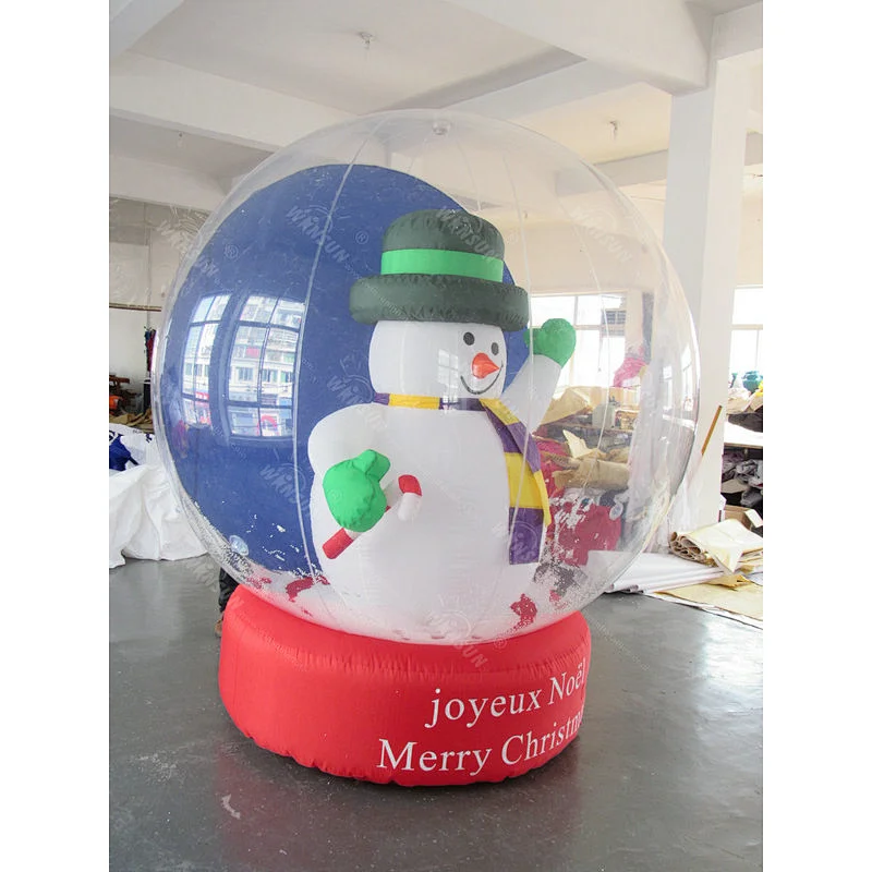 2017 Giant decorating christmas big balls,Christmas Inflatable snow ball, Christmas inflatable global