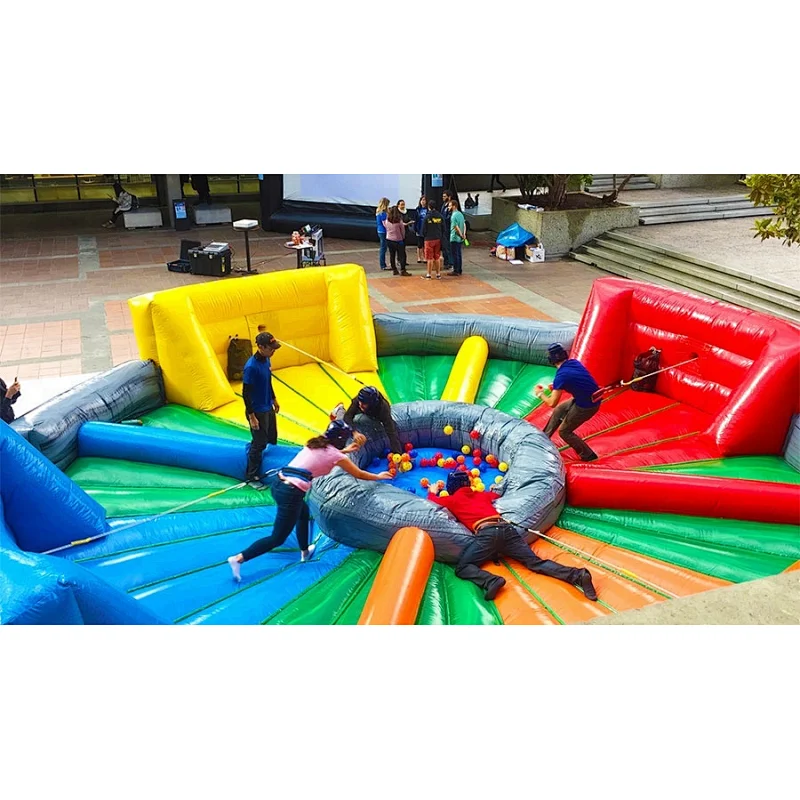 Hippo Chow Down Inflatable,Inflatable Hungry Hippos Game,Inflatable Bungee Running Sport