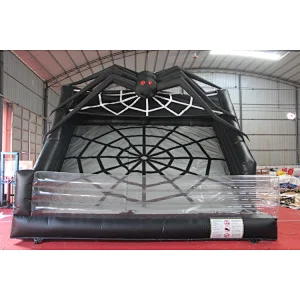 Attraction inflatable spider wall, clear spider crawl climbing wall,professional wall games hot hire