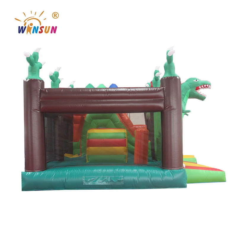 2018 multi-play dino bouncy castle backyard amusement jump house,dino park inflatable bouncer combo