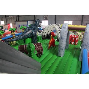Adventure inflatable jurassic park funcity, inflatable jurassic world, adventure paradise bouner