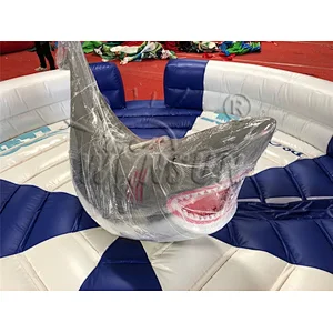 New design shark rodeo inflatable mechanical bull, mechanical bull riding for sale