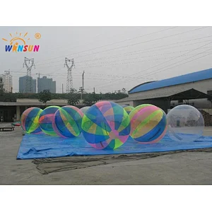 Air  sealed inflatable water hamster amusement ball, water clear dancing balloons,event show balls for sale