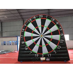 Bull eye inflatable foot dart boards,inflatable kick darts game board,inflatable soccer and golf dart score board for sale