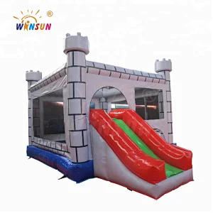 Interesting kids Giant Inflatable jumping castle with slide