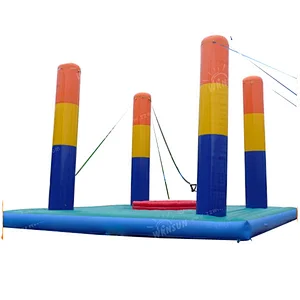 Popular playing Bungee Adult Play bungee jumping inflatable trampoline