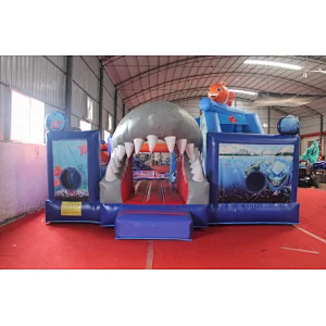 strong and durable inflatable bouncer combo slide