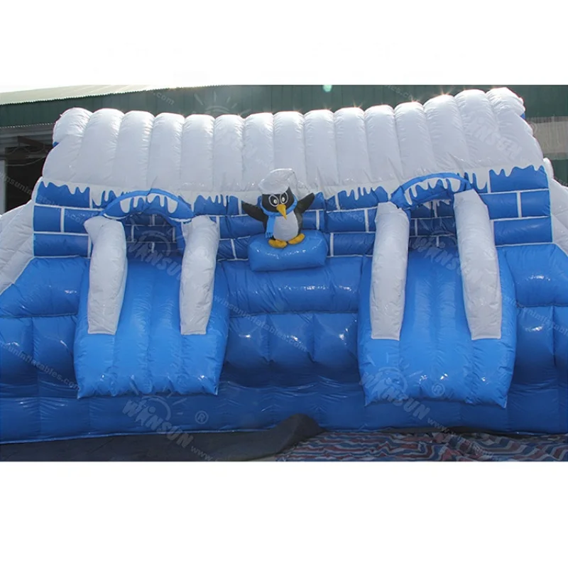 Safe water toys ice world giant inflatable water slide