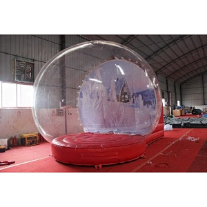 Christmas air blown inflatable snow globe, outdoor Christmas snow globes sale