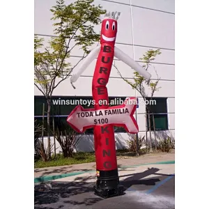 Inflatable 15ft arrow red burger king For Comercial,air dancer for advertising