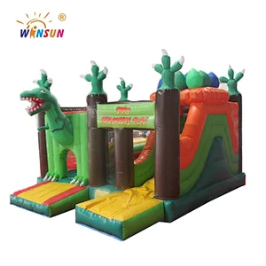 2018 multi-play dino bouncy castle backyard amusement jump house,dino park inflatable bouncer combo