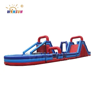 Air constant inflatable  rug obstacle course,inflatable run rides,air u shape sport games for sale