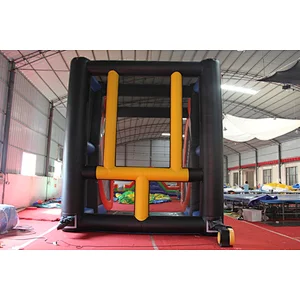 Inflatable American football toss game Challenge sports game, giant inflatable rugby American football field goal