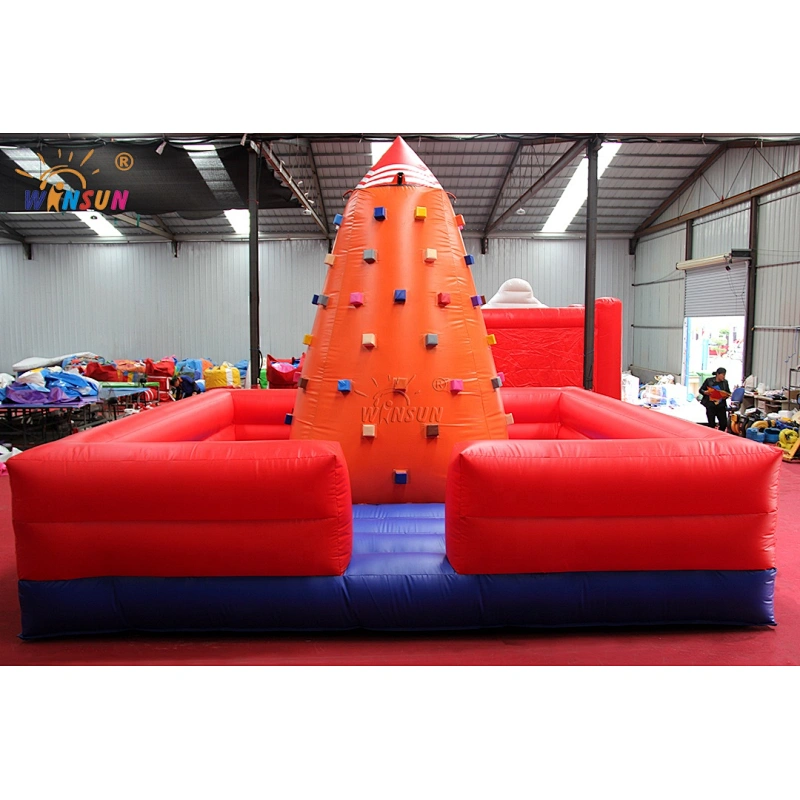High quality inflatable rock climbing wall, inflatable wall climbing