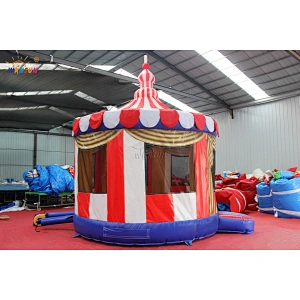 Circus commercial home backyard bounces, carousel clown moonwalks, Merry go round umping castle  house for rental or sale