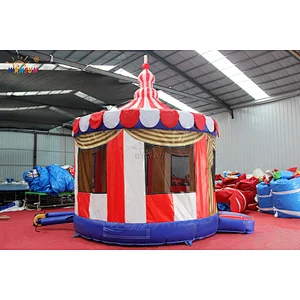 Circus commercial home backyard bounces, carousel clown moonwalks, Merry go round umping castle  house for rental or sale