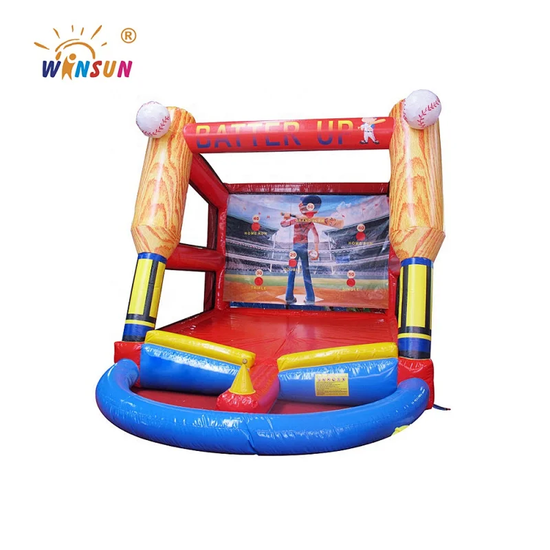 Hot sale batter up baseball game, inflatable baseball sports game