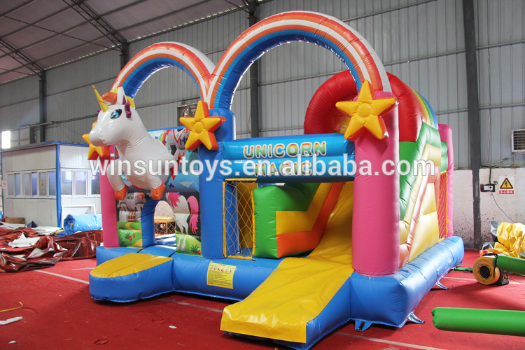 combo unicorn bounce house