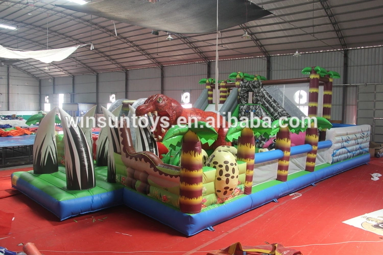 inflatable dinosaur playground