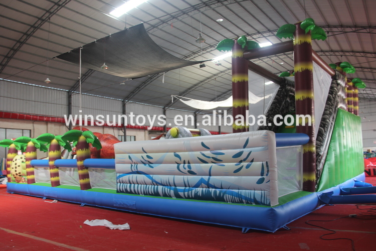 inflatable dinosaur playground