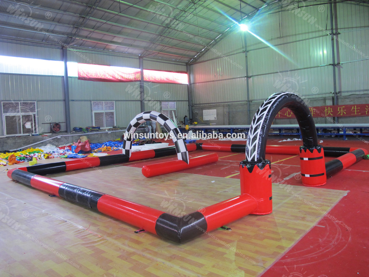 inflatable race track