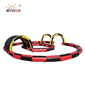 Inflatable Sport Go Kart Racing Track Filed Arena, inflatable hamster ball track racing, inflatable car arena for sale